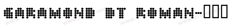 Garamond DT Roman字体转换